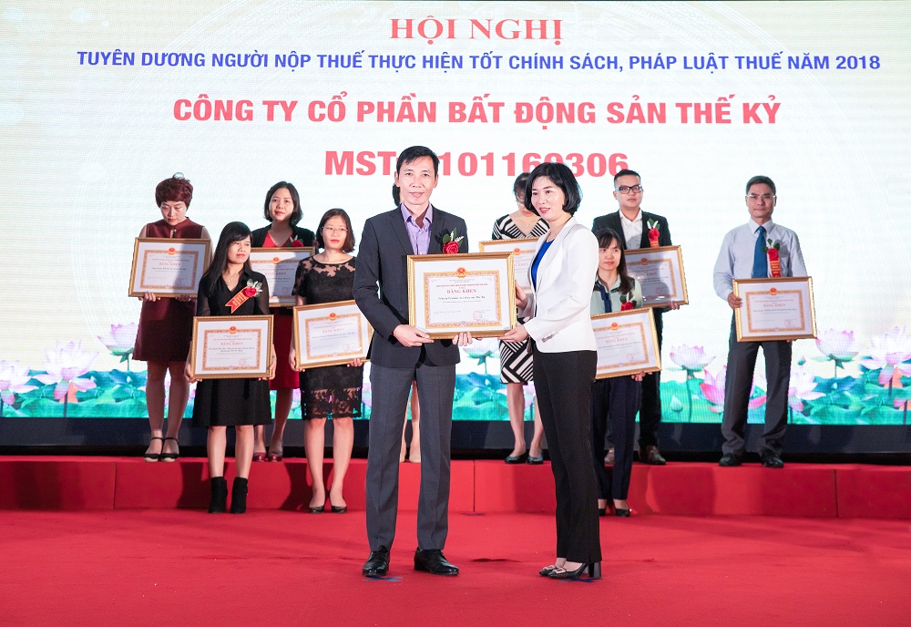 CenGroup CenLand được vinh danh là đơn vị thực hiện tốt chính sách thuế năm 2018