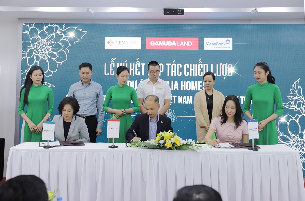 Lễ ký kết hợp tác chiến lược giữa Gamuda Land Việt Nam – Cen Land – VietinBank Tràng An