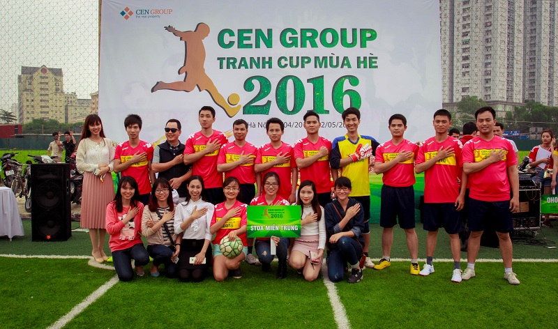 CenGroup tổ chức giải bóng đá tranh cup mùa hè 2016