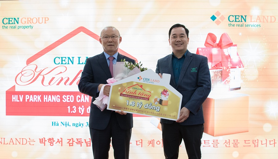 CENGROUP trao tặng căn hộ “phong cách hàn quốc” cho HLV Park Hang Seo