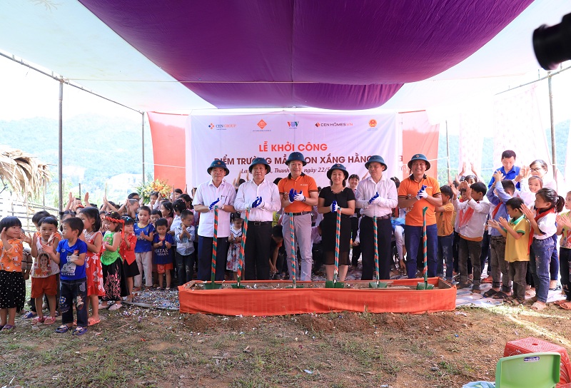 Quỹ từ thiện của Cen Group khởi công xây điểm trường Xắng Hằng, Thanh Hóa